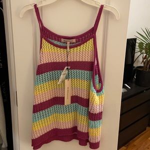 NWT BCBG crochet top